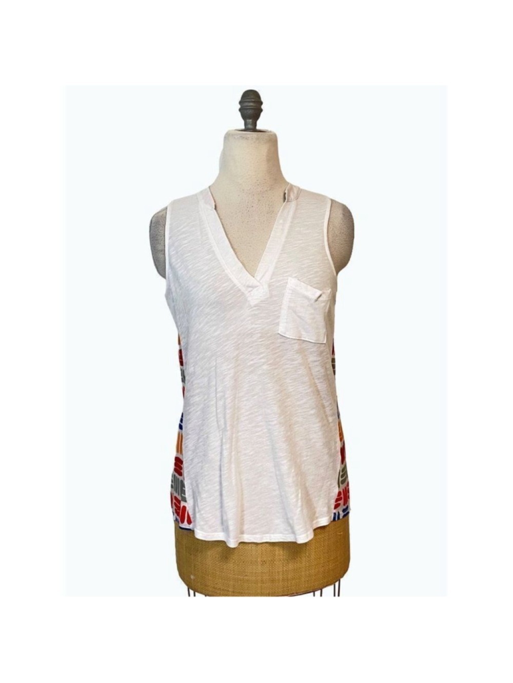 Anthropologie Porridge Multicolor Bicoastal Sleeveless Tunic Top Small